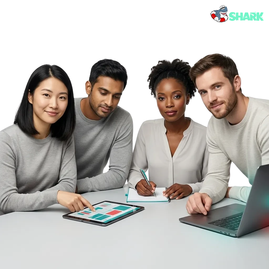 Admiral Shark online casino and sports betting promo with UK sports icons and bold welcome bonus percentages displayed