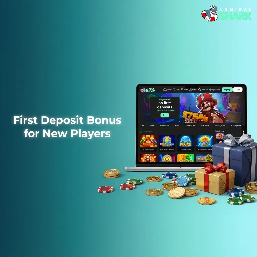 Promo banner showing multi-level first deposit bonus percentages for new UK casino and sportsbook players