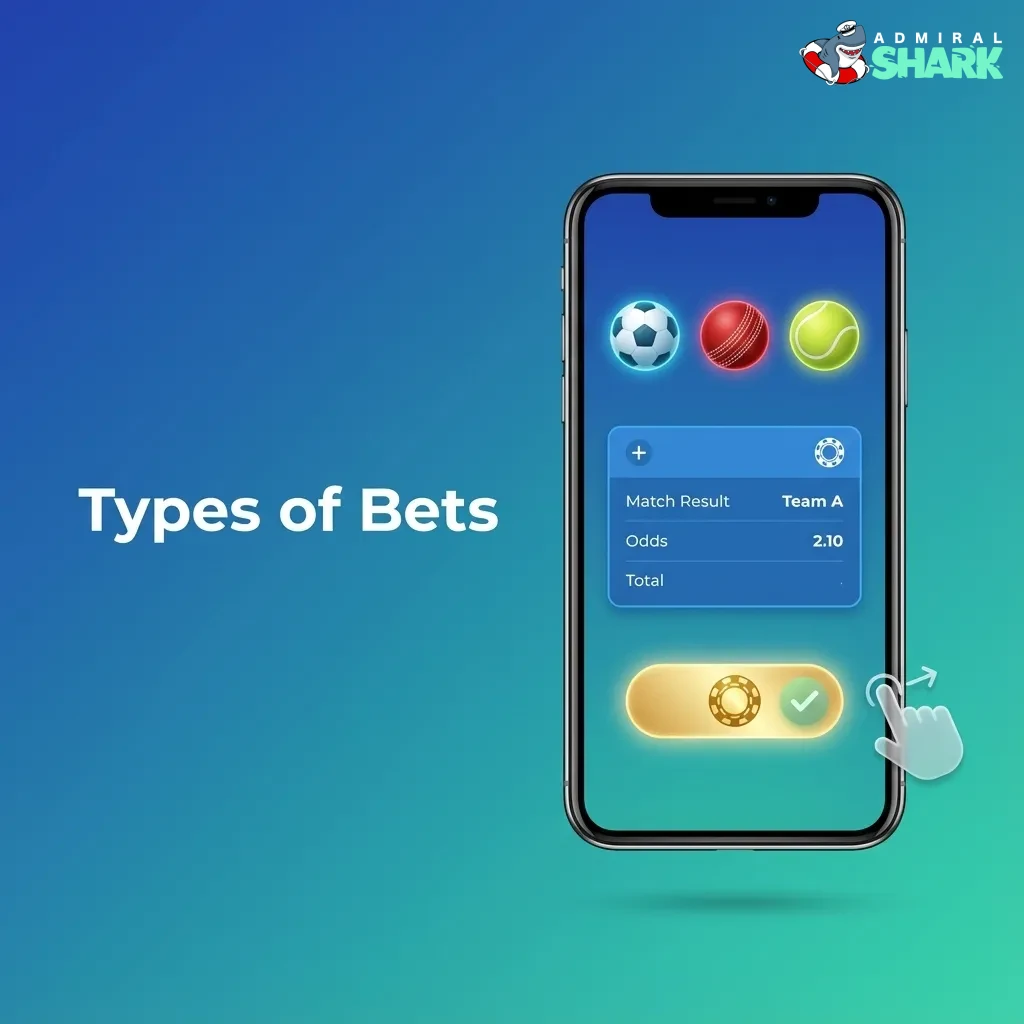 Illustrated guide showing single, system, and express bets with icons representing risk and combined outcomes