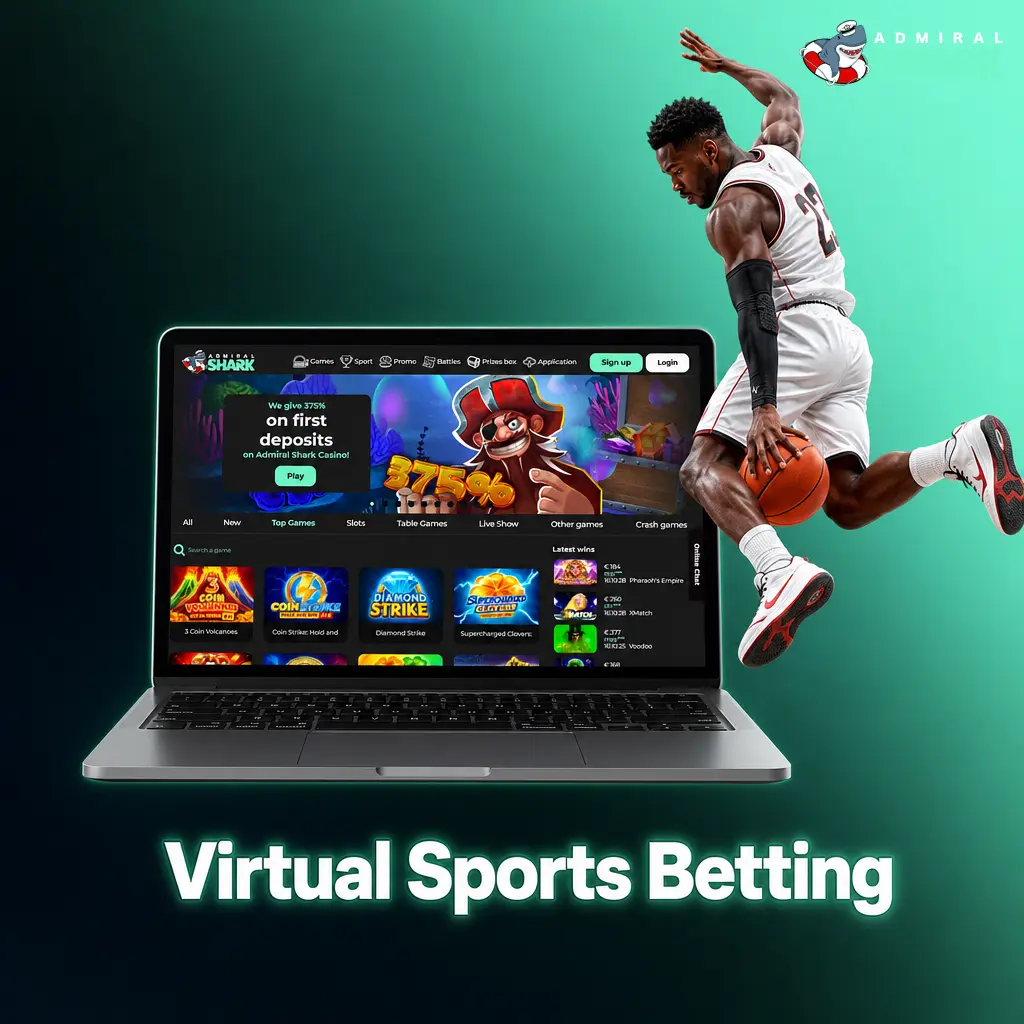 Virtual sports betting options including football, horse racing, basketball and tennis powered by RNG technology