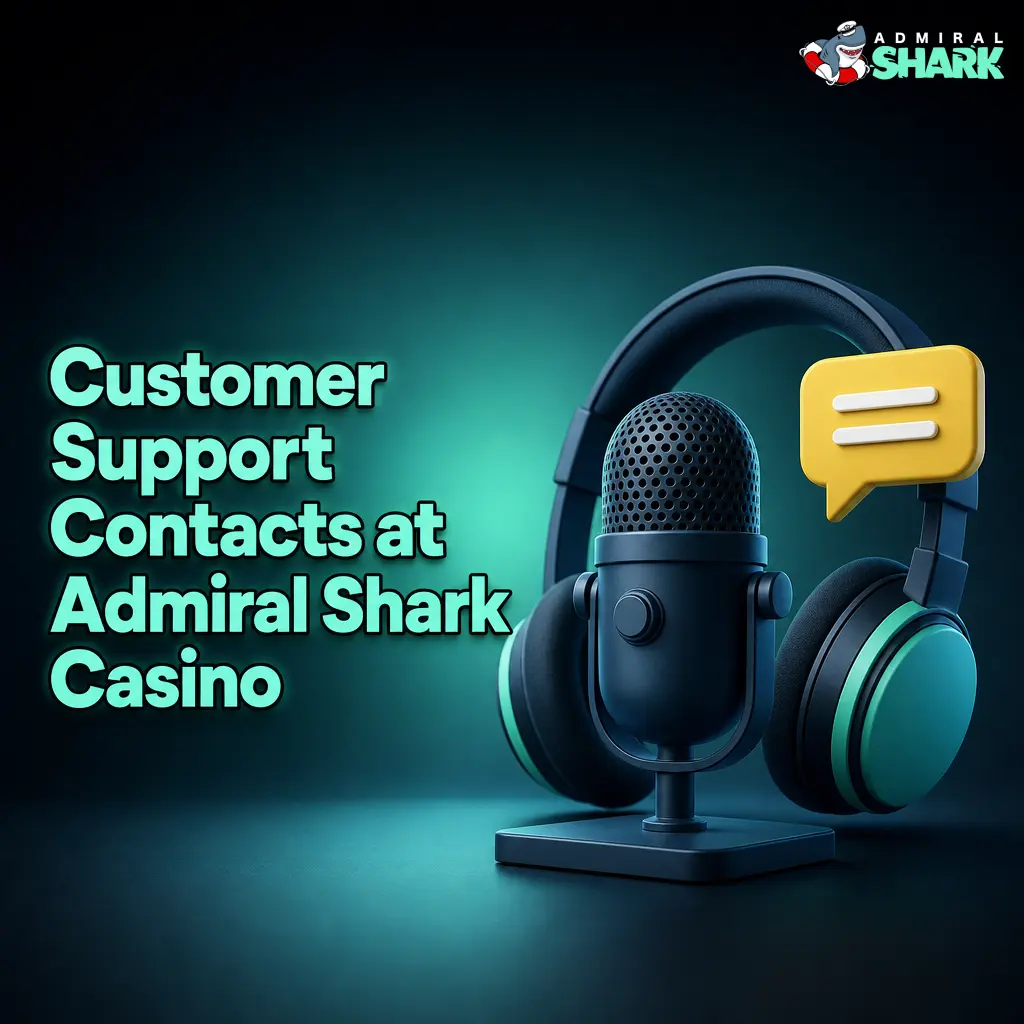 Admiral Shark Casino customer support contact options including live chat, email, and contact form for UK players
