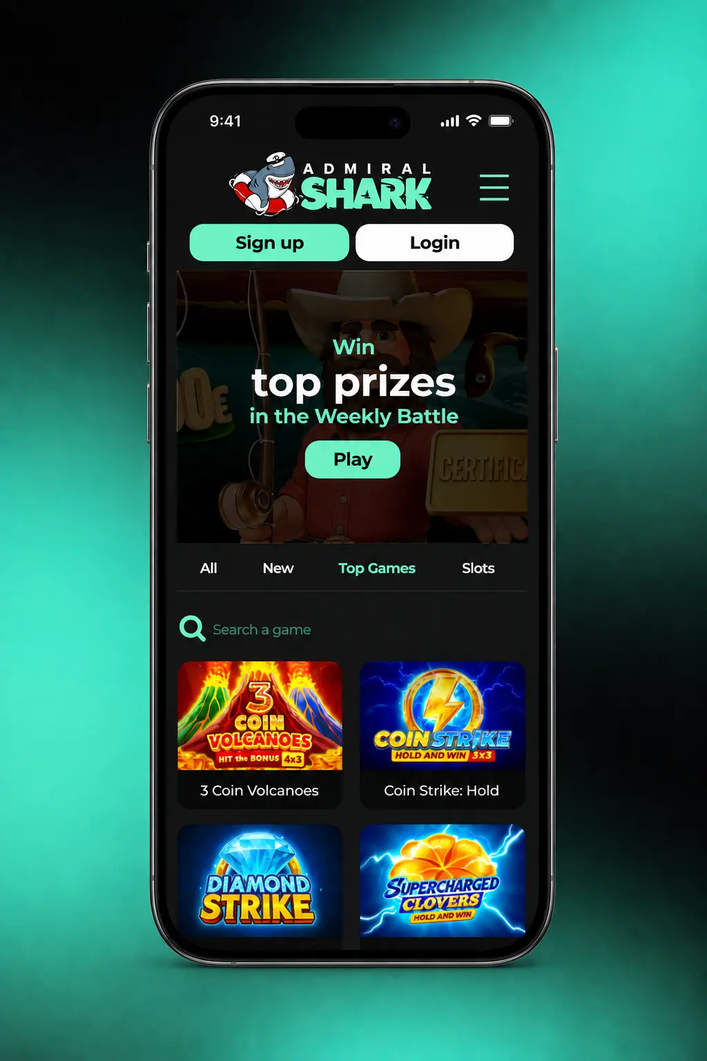 Step-by-step guide on how to place a bet at Admiral Shark Casino, from registration to confirmed wager